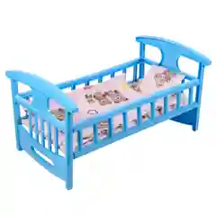 Кроватка для кукол c постелью 48х30х25 см детская игрушка
