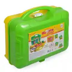 Набор игровой "Мобильная кухня" детская игрушка в чемодане посуда овощи фрукты