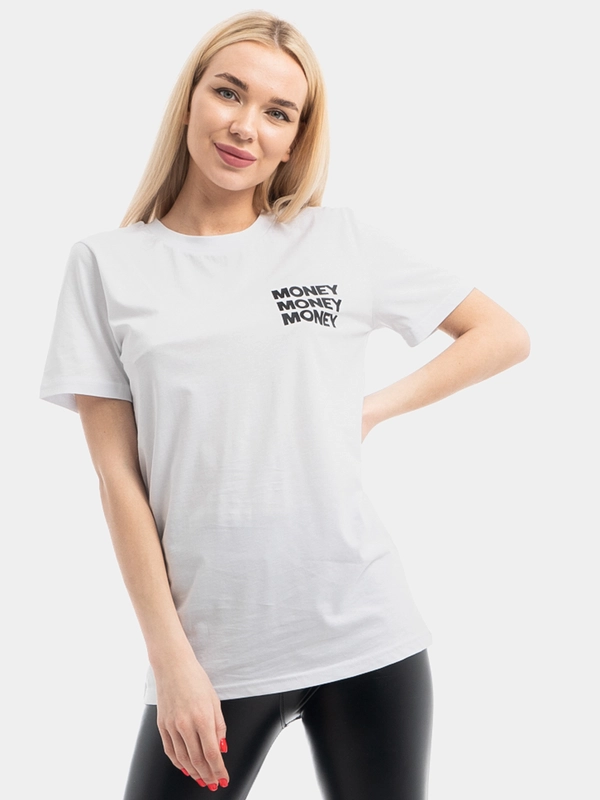 Футболка Make money not friends 21, белый