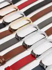 Ремешок для Xiaomi Mi band 3, 4, 5, 6 кожаный, для фитнес браслета