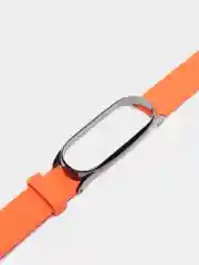 Черный ремешок для Xiaomi mi band 3, 4, 5, 6, фирменный силиконовый, с металлической капсулой