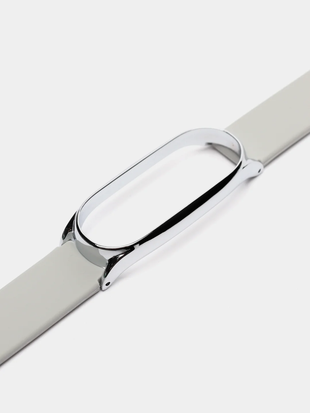 Серый ремешок для Xiaomi mi band 3, 4, 5, 6, фирменный силиконовый, с металлической капсулой