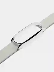 Серый ремешок для Xiaomi mi band 3, 4, 5, 6, фирменный силиконовый, с металлической капсулой