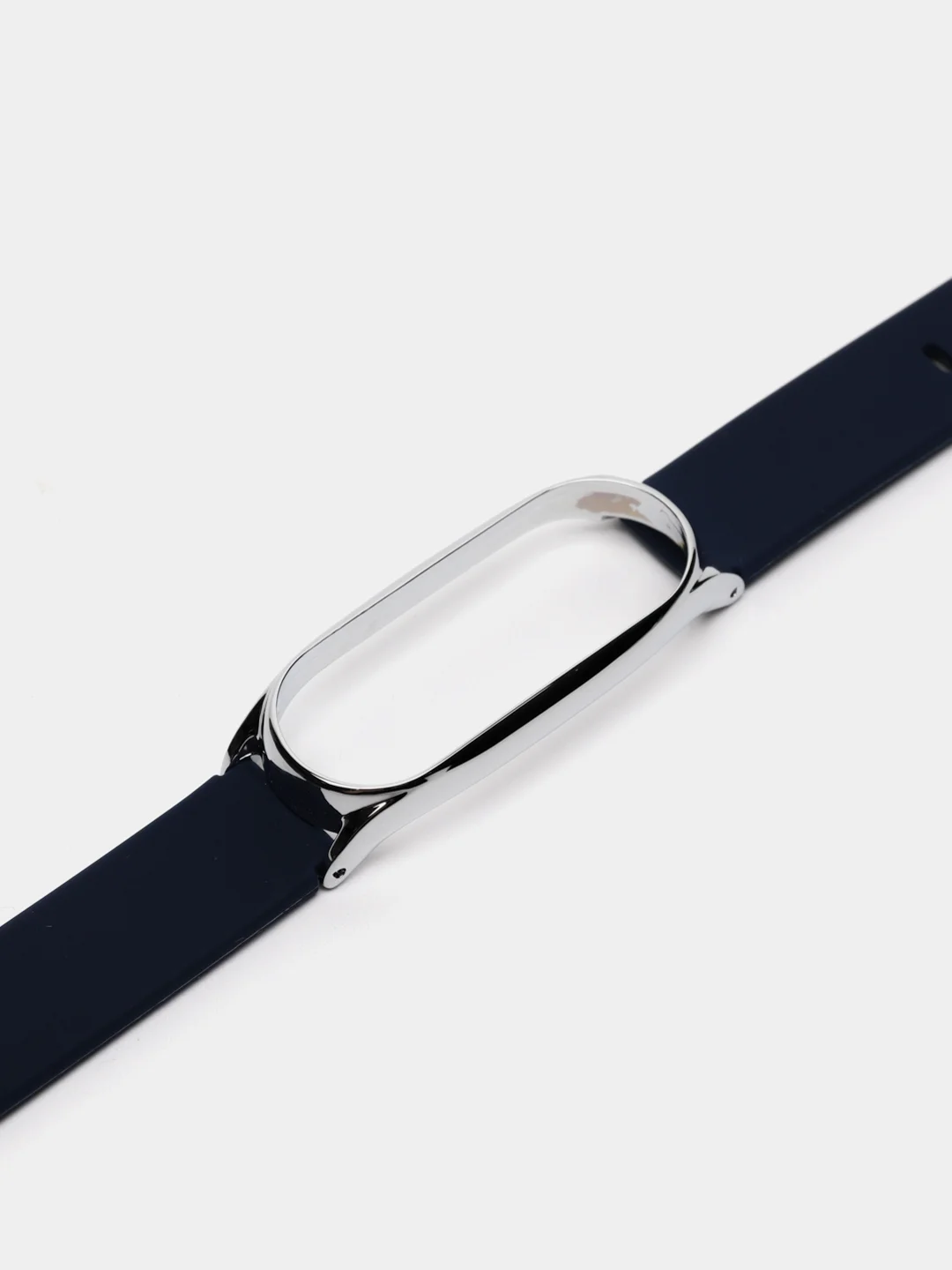 Темно-синий ремешок для Xiaomi mi band 3, 4, 5, 6, фирменный силиконовый, с металлической капсулой