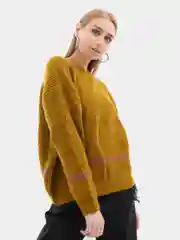 Женский вязаный свитер с полосками Knit
