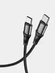 Черный кабель Hoco X50 Type-C to Type-C 100W 1 метр