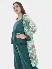 Багровый домашний костюм-тройка для отдыха/отличный подарок