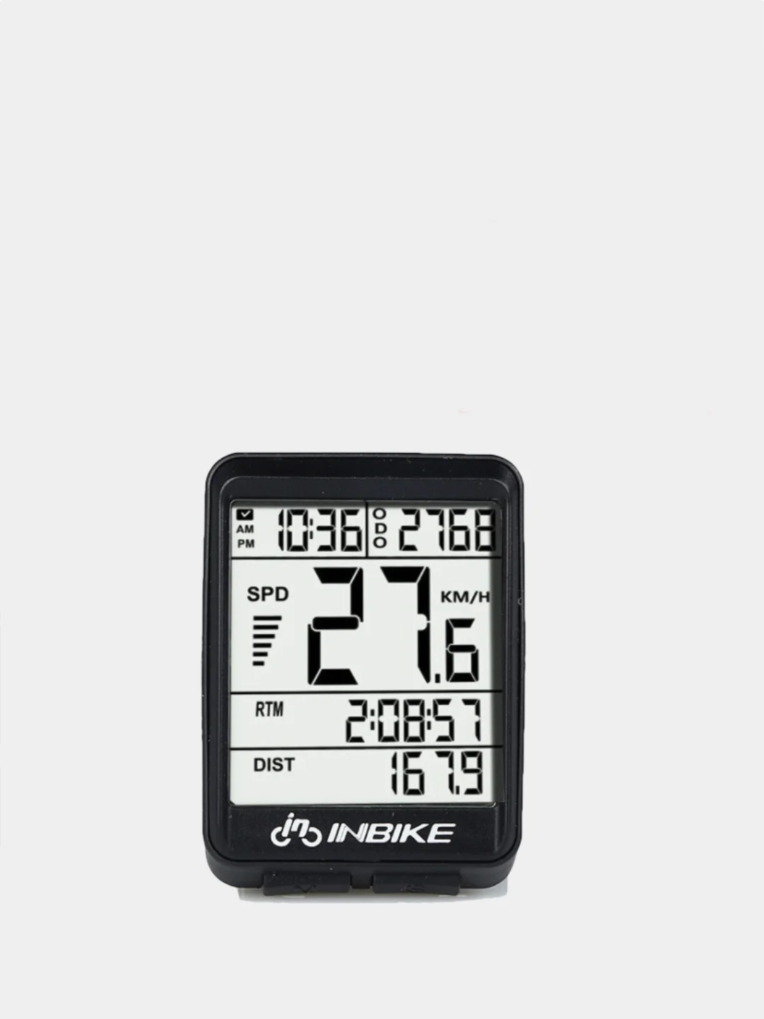 Серый велокомпьютер беспроводной INBIKE 321