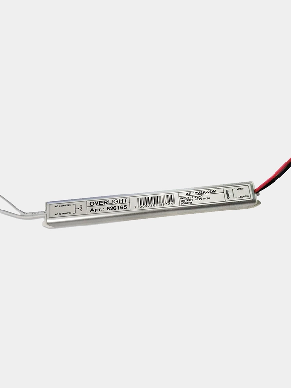 Импульсный блок питания для светодиодной ленты и линеек (12V, 24W, 2A, IP20)