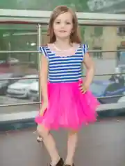 Платье для девочек с юбкой из сетки-фатин
