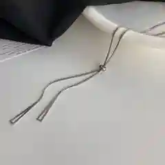 Серебряный цепочка с подвеской, 2 вида, золотая, серебряная, украшение на шею из ювелирной стали