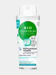 Мерцающий тоник для лица Bio Cosmetolog с гиалуроновой кислотой для сияния кожи, 260мл