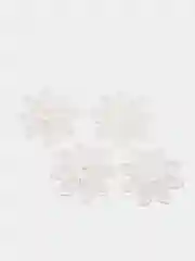 Белый кружевные элементы "Цветы"