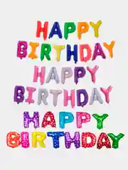 Воздушные шары "Happy Birthday". Фольгированный