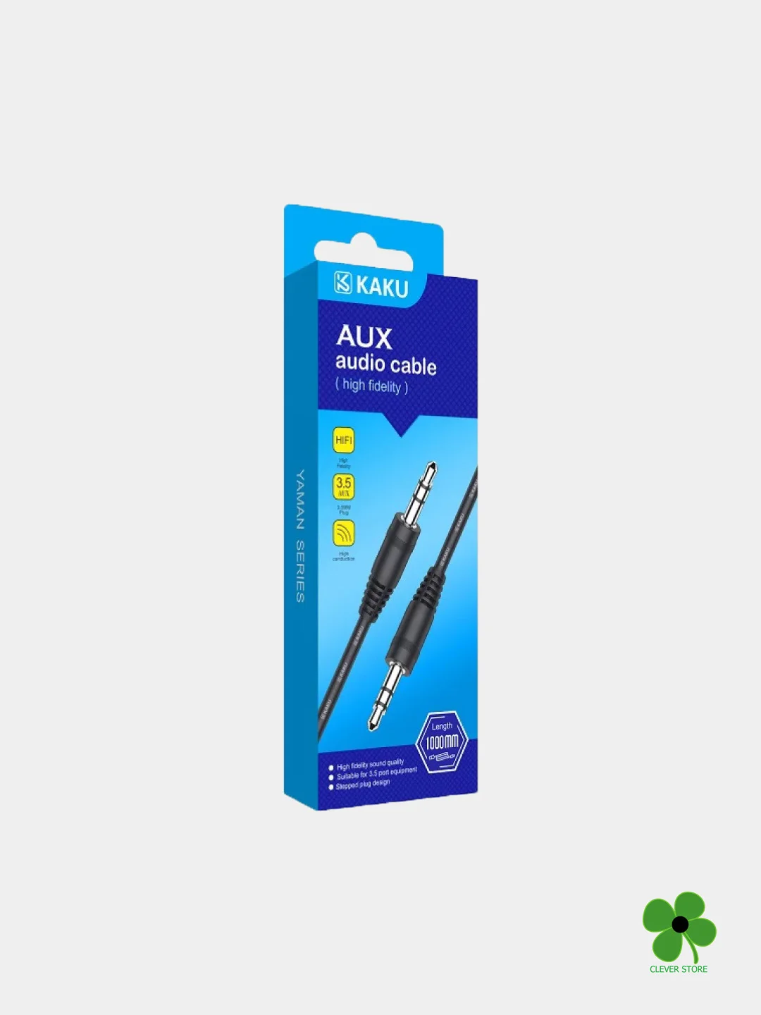 Черный кабель KAKU KSC-450 AUX, 1 м