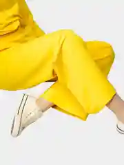 Желтый спортивные брюки, женские, прямые