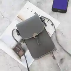 Серый сумка кошелёк женская кросс боди, клатч для телефона