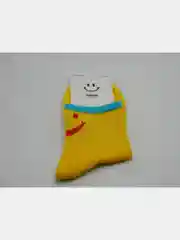 Желтый носки унисекс смайл средней длины