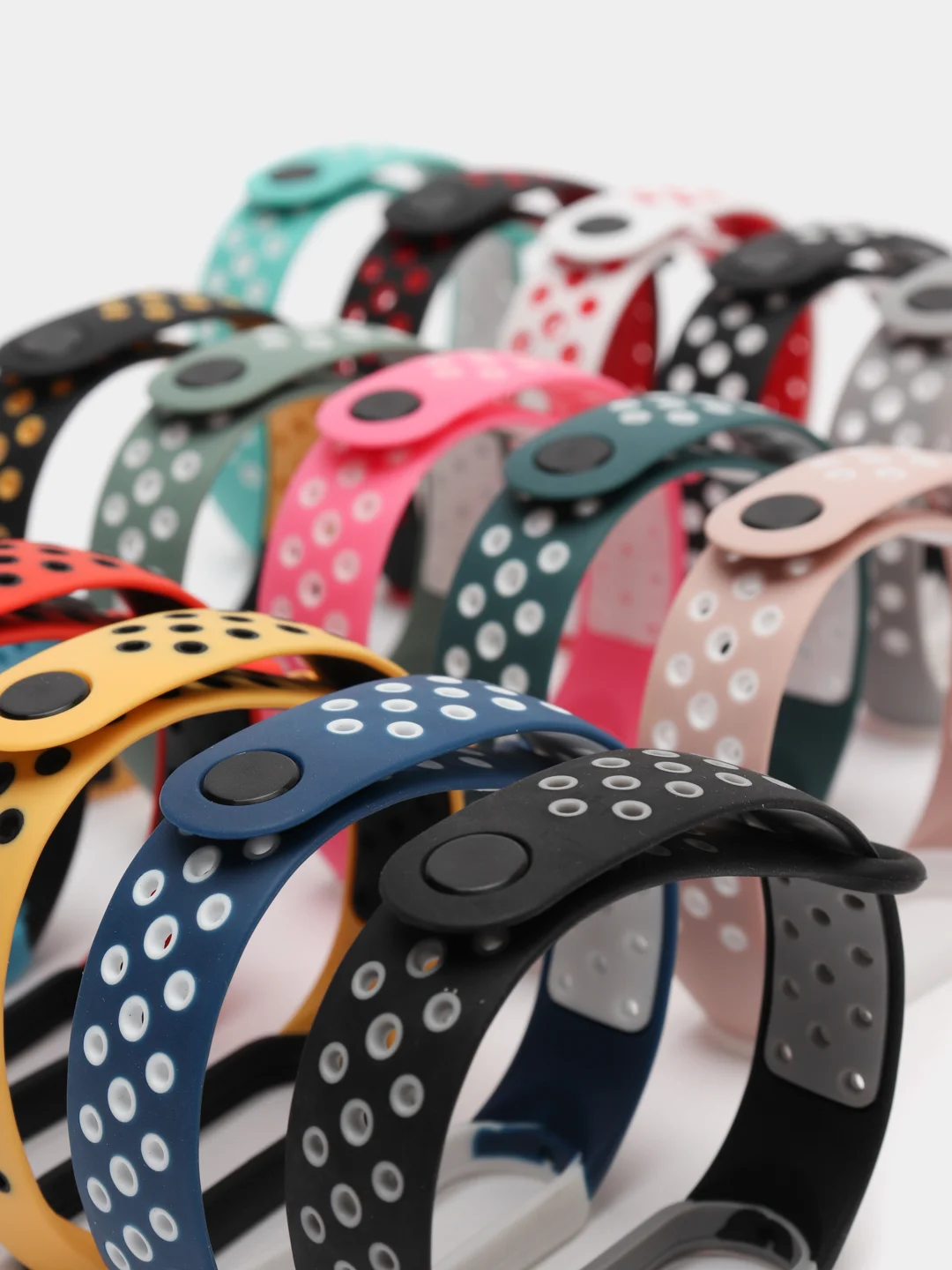 Багровый ремешок для Xiaomi Mi Band 5 / 6 / 7 cиликоновый спортивный (Сяоми ми бенд))
