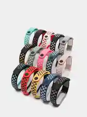 Багровый ремешок для Xiaomi Mi Band 5 / 6 / 7 cиликоновый спортивный (Сяоми ми бенд))