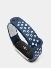 Багровый ремешок для Xiaomi Mi Band 5 / 6 / 7 cиликоновый спортивный (Сяоми ми бенд))