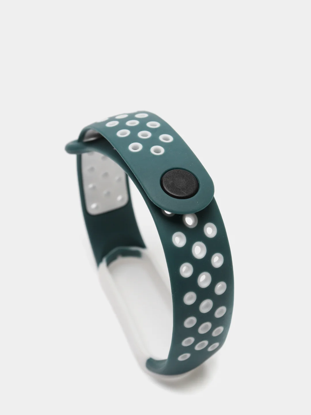 Лесной зеленый ремешок для Xiaomi Mi Band 5 / 6 / 7 cиликоновый спортивный (Сяоми ми бенд))