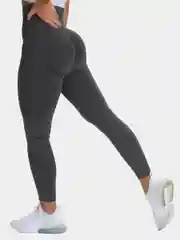 Черный спортивные женские легинсы, лосины для занятий йогой и фитнесом