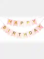 Голубой флажки, гирлянда "Happy Birthday"