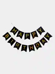 Голубой флажки, гирлянда "Happy Birthday"
