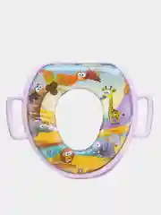 Фиолетовый сиденье для унитаза детское мягкое с ручками