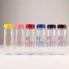 Фуксия бутылка для воды 500 мл "My bottle" 19,5х6 см