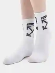 Белые мужские носки, размер: 41-47 (one-size)