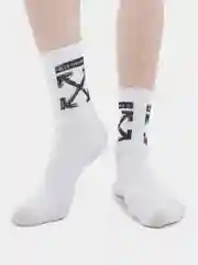 Белые мужские носки, размер: 41-47 (one-size)