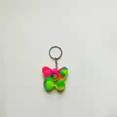 Желтый брелок для ключей Pop it