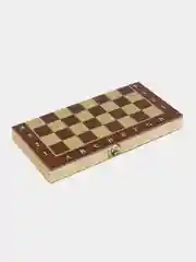 Набор игр из дерева 3 в 1 - шашки, шахматы, нарды, 29х29 см