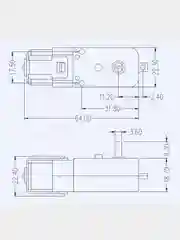 TT-motor Ардуино, мотор с редуктором, 1:48