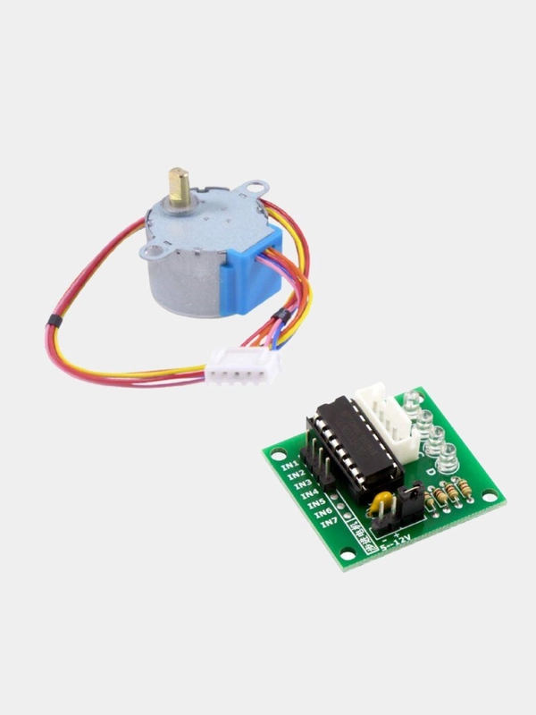 Ардуино (Arduino) шаговый мотор (двигатель) 28YBJ-48 драйвер на микросхеме ULN2003