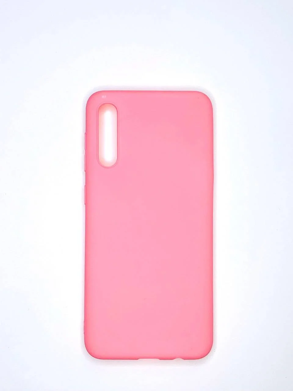 Розовый чехол силиконовый для Samsung Galaxy A51