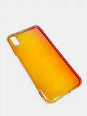Красный чехол iPhone XR, Xs Max силиконовый прозрачный с градиентом