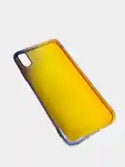 Синий чехол iPhone XR, Xs Max силиконовый прозрачный с градиентом