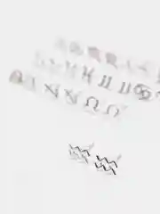 Серьги серебряные знака зодиака