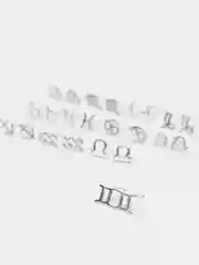 Серьги серебряные знака зодиака