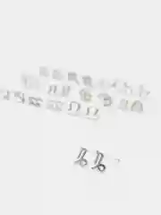 Серьги серебряные знака зодиака