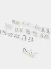 Серьги серебряные знака зодиака
