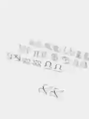 Серьги серебряные знака зодиака