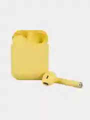 Желтый наушники внутриканальные inPods-12, bluetooth 5.0, с анимацией, матовый