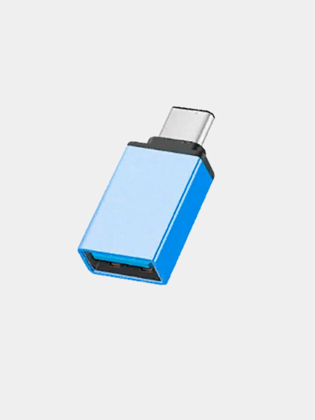 Синий переходник OTG (отг) type-c