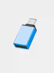 Синий переходник OTG (отг) type-c