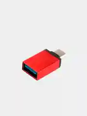 Красный переходник OTG (отг) type-c