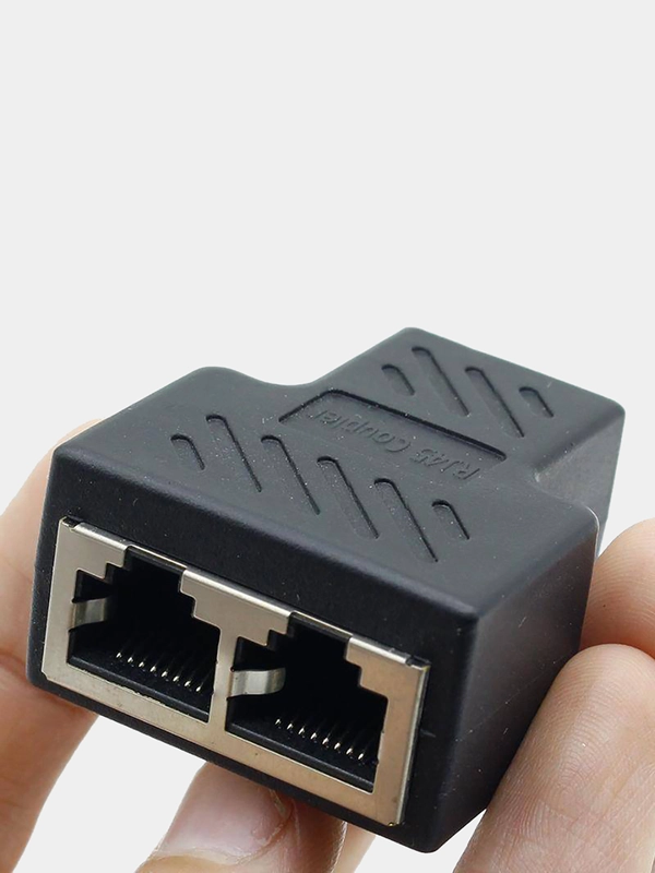 Переходник-разветвитель RJ-45 1F/2F